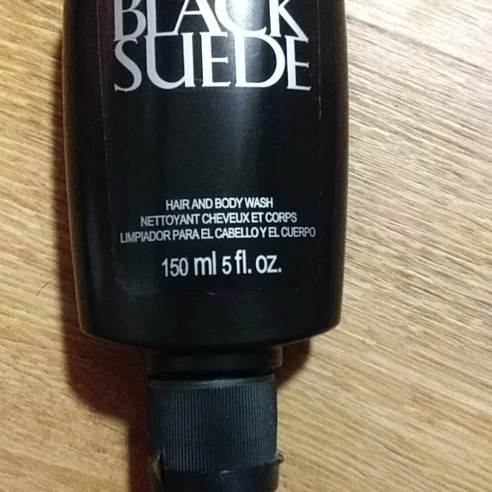 Avon Black Suede 3 Piece Set - After Shave, Hair & Body Wash, Talc New